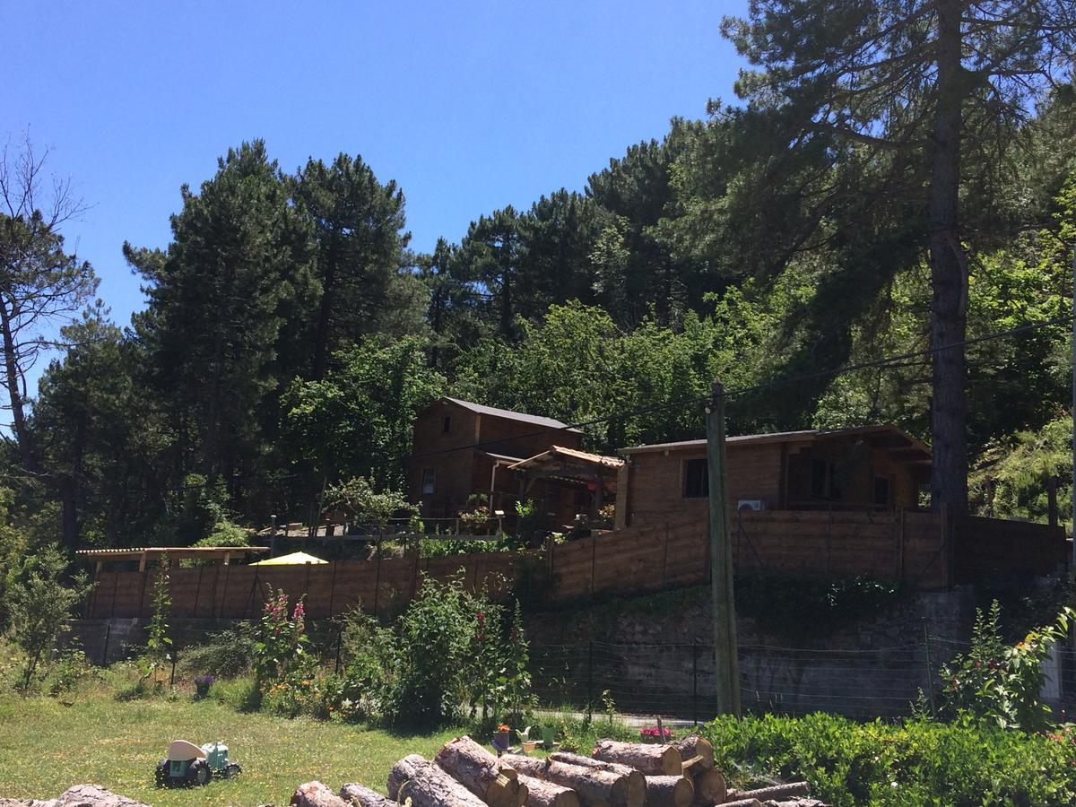 Gites Les Chalets Vezzani Spa Exterior foto